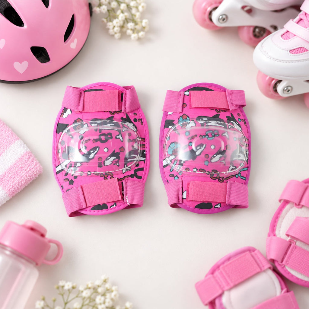 Adjustable Kids Elbow Protection Pads For Cycling Skating And Scooter Play (1 Pair)