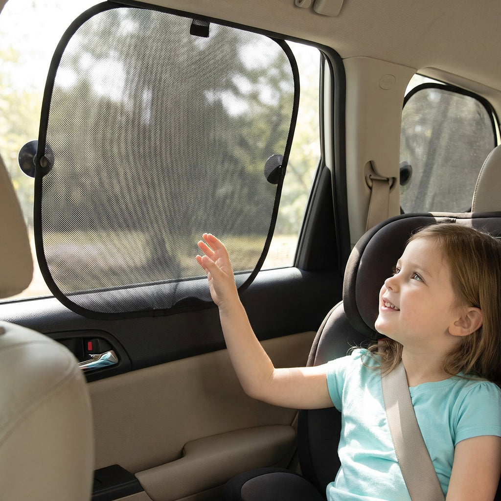 Foldable Car Side Window Sunshade With Suction Cups For Heat Protection (2 Pc)