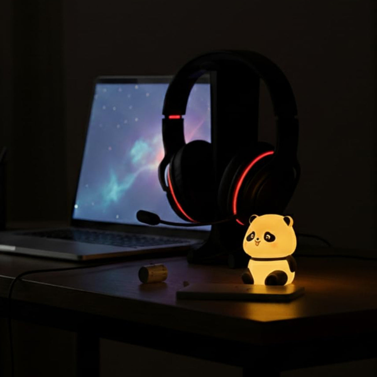Cute Mini Panda Night Light Lamp (1 Pc)