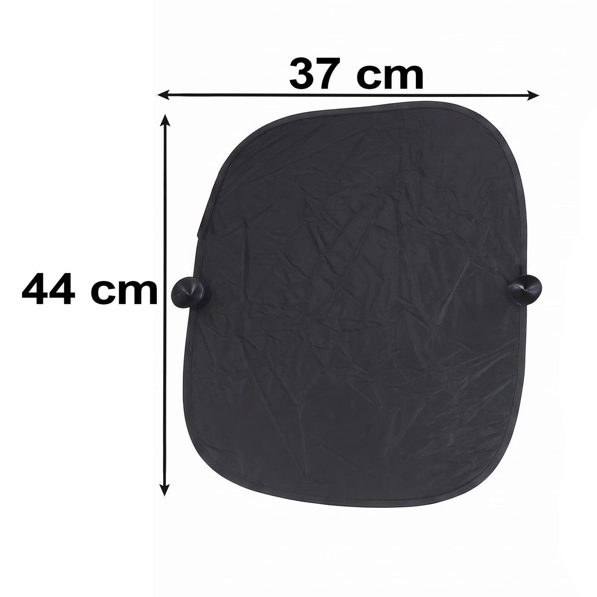 Foldable Car Side Window Sunshade With Suction Cups For Heat Protection (2 Pc)