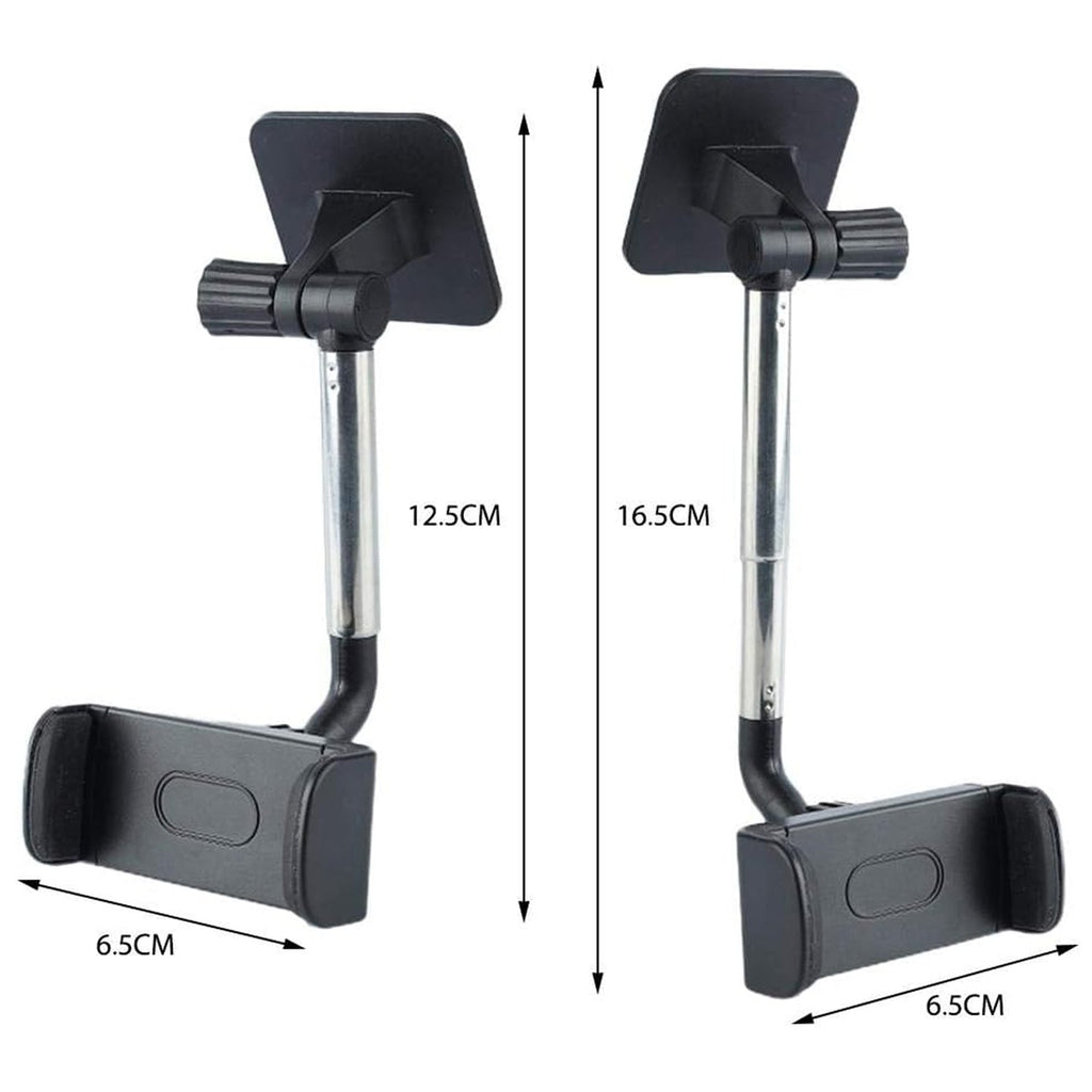 Adjustable Car Mobile Phone Holder With Telescopic Arm And Rotating Mount (1 Pc)