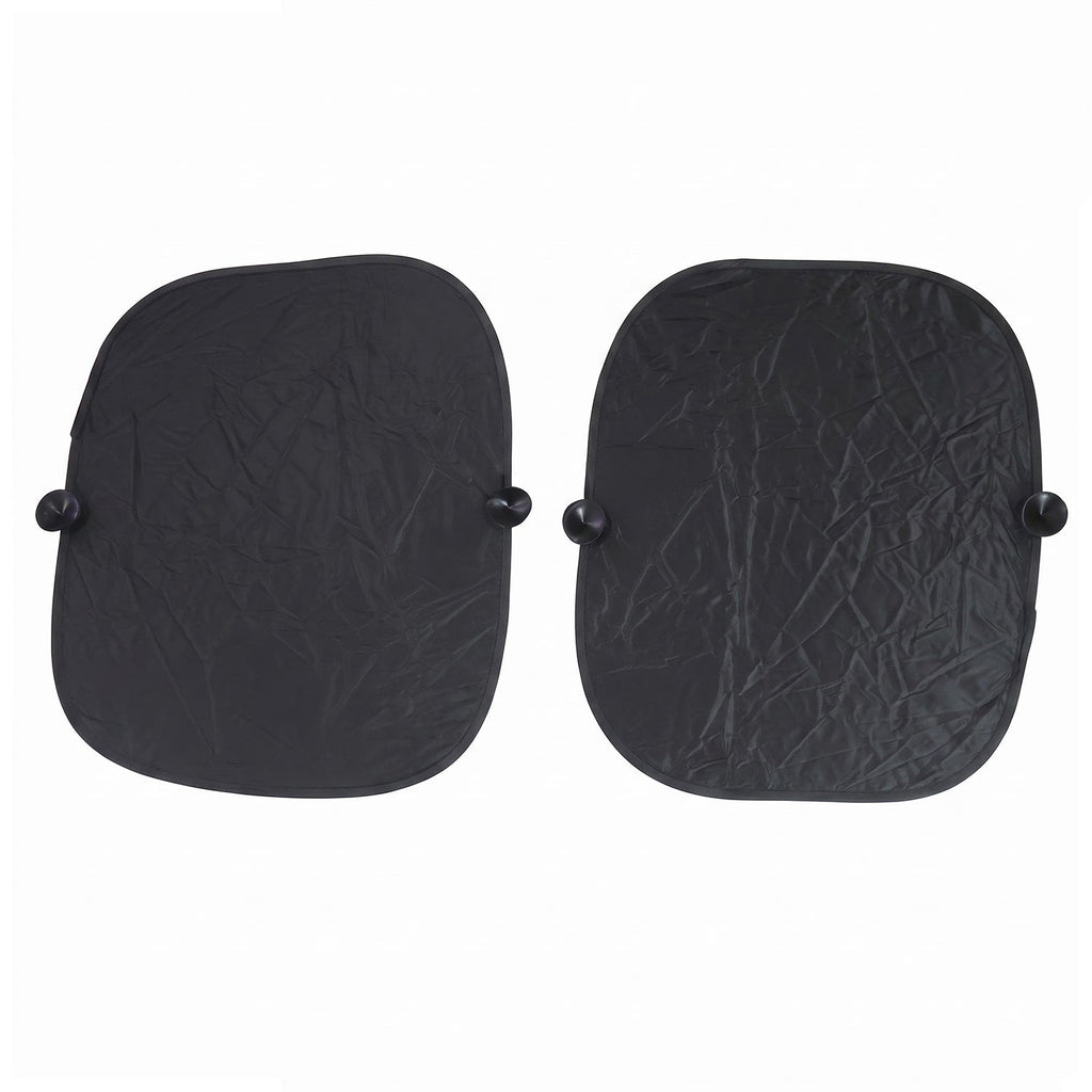 Foldable Car Side Window Sunshade With Suction Cups For Heat Protection (2 Pc)